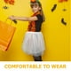 thumbnail image 5 of 1 Conjunto de niños Disfraz de Halloween Niños Pullo Diadema Falda de fiesta para niños, 5 of 5