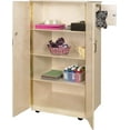 thumbnail image 4 of Wood Designs Mobile Storage Cabinet for Daycare and Classroom with Hidden Compartment for Valuables, Fully Assembled, 60" H x 31" L x 26" W (Pack of 2), 4 of 6