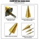 thumbnail image 3 of brocas de metal HSS con avellanado hexagonal, broca escalonada de titanio para metal, broca de acero con punzón central automático de 4-12/4-20/4-32 mm con vástago hexagonal para acero, madera y, 3 of 5