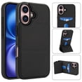 thumbnail image 7 of Compatible with iPhone 16 Plus Case, with PU Leather Credit Card Holder Magnetic Back Stand Rugged Slot Mobile Flip Purse Phone Cover for iPhone 16 Plus Women Men - Black, 7 of 7