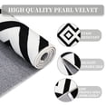 thumbnail image 3 of Hasoo Geometric Diamond Indoor Non-Slip Stain Resistant Area Rug, 2' x 6', Black, 3 of 6