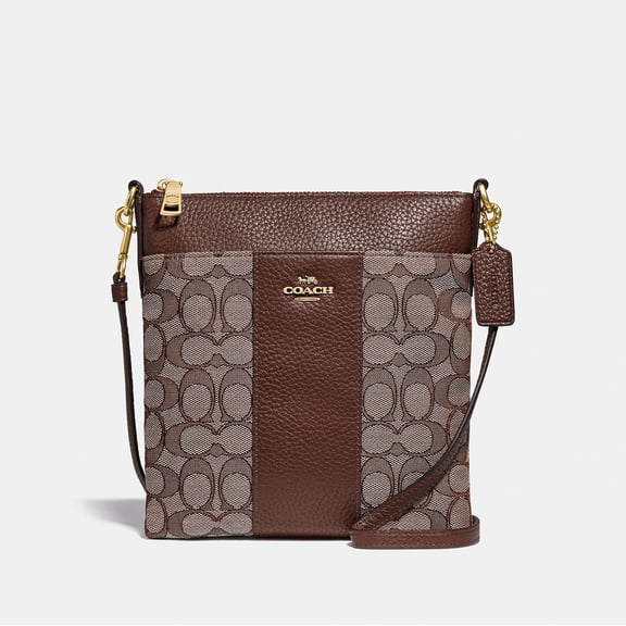Signature Jacquard Kitt Messenger - Oak Maple