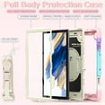 thumbnail image 5 of for Samsung Galaxy Tab A8 10.5 Kids Case 2022 Heavy Duty Rugged Shockproof Silicone Hybrid Protective Case Cover w/Stand+ Pencil Holder+ Hand Strap for Tablet A8 (SM-X200/SM-X205/X207) - Colorful Pink, 5 of 7