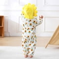 thumbnail image 7 of Toddler Kids Boys Girls Animal Fleece Romper Jumpsuit Teens Long Sleeve Thermal Outfit With Pocket Girls Soft Zipper Hooded Bodysuit Spring Comfortable Outwear Onesie Yellow 31-36 Months, 7 of 7