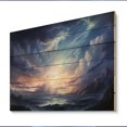 thumbnail image 2 of Designart "A Shower of Light Meteors in the Night Sky II" Landscapes Print on Natural Pine Wood, 2 of 5