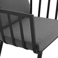 thumbnail image 4 of Modway Riverside Outdoor Patio Aluminum Armchair in Gray/Charcoal, 4 of 7