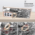 thumbnail image 3 of For Samsung Galaxy S21 Ultra 5g Electroplating Dual-side Imd Phone Case With Ring Holder(smile), 3 of 5