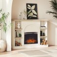 thumbnail image 3 of Mr. Kate Winston Fireplace Mantel with Built-in Bookshelves, 3 of 9
