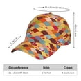 thumbnail image 2 of Pofeuu Japanese Style Fish Scales Print Adult Adjustable Embroidered Graphic Baseball Hat for Men and Women, 2 of 6