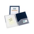 thumbnail image 2 of Avery Flexi-View - Presentation pocket folder - 2 compartments - for  - navy blue (pack of 2), 2 of 2