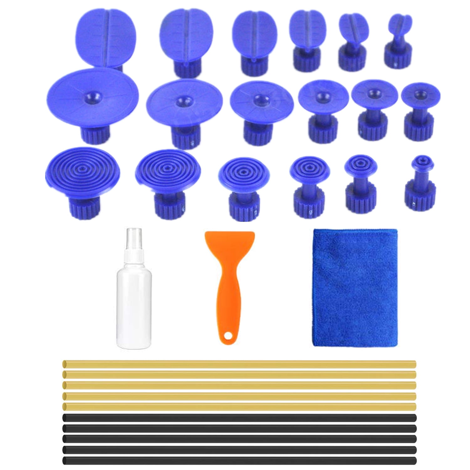 Auto Body Dent Repair Kit Car Dent Puller 18pcs Glue Pulling Tabs and