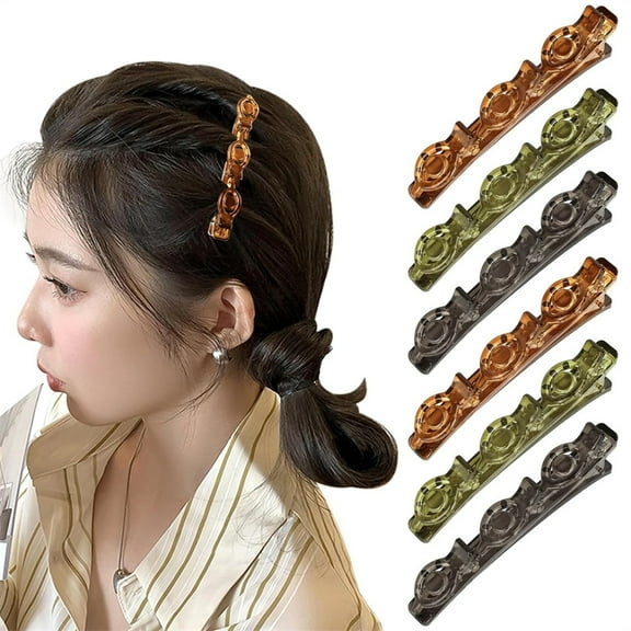 Tutuviw 6Pcs Double Layers Twist Band Braider Hair Tool Braided Hair Clips Accessories for Women Fashion Front Hair Clips Hairpin Headband Beauty with 3 Small Clips(Colorful)