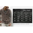 thumbnail image 2 of Mens Knit Cardigan Sweater Shawl Collar Loose Fit Outwear, 2 of 2