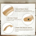 thumbnail image 4 of Uxcell 4Pcs Wood Drawer Pulls Handles, 64mm/2.5" Hole Spacing Bridge Shaped Beech Wood Cabinets Drawer Knobs Pull Handles, 4 of 6