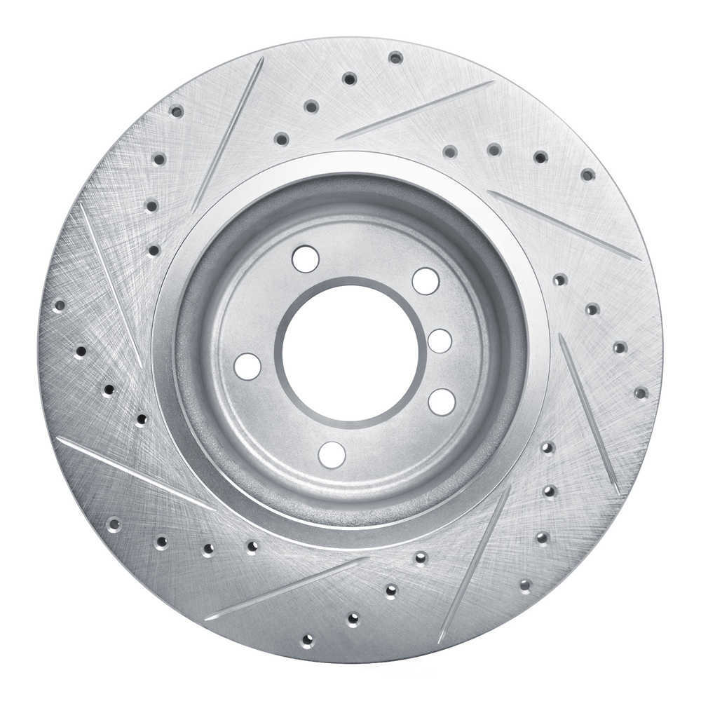 Dynamic Friction Company 631-31096R DFC Brake Rotor - Drilled And Slotted - Silver