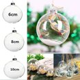 thumbnail image 2 of 10 bolas navideñas transparentes de plástico para rellenar, adornos colgantes para árbol de Navidad, decoraciones para fiestas de Año Nuevo y el hogar, 2 of 5