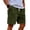 Army Green, variant on Dwelliawo Corduroy Shorts for Men Casual 9 Inch Inseam Shorts Lightweight Elastic Waist Drawstring Summer Beach Pants Army Green 2xL