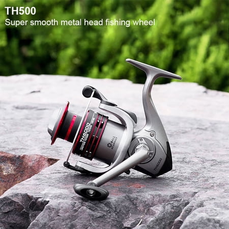 Fishing Reel TH500-7000 Max Drag 8kg 5.2:1 High Speed Metal Spool Spinning Reel Metal Handle Carp Fishing Saltwater