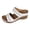 White, variant on Slides for Women Bohemian Hollow out Orthopedic Walking Sandals Summer Casual Slip on Platform Wedges Green Size 9.5