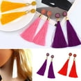 thumbnail image 6 of Soumake 1 Pair Women Earrings Anti-Rust Eye-Catching Durable Bohemia Tassels Earrings For Prom Fashion, 6 of 8