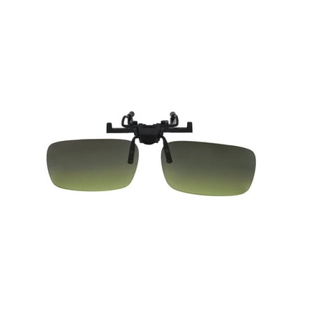 Army Green Lens Rimless Clip On Flip-up UV Protection Driving