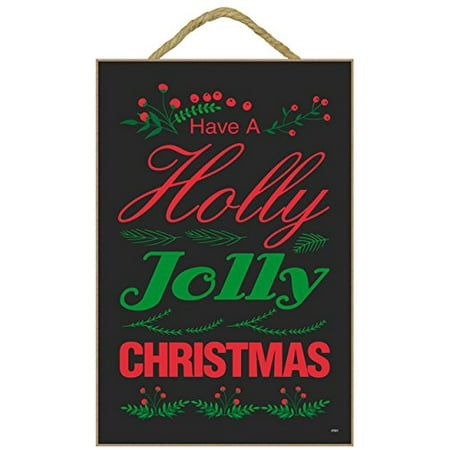 - Christmas Holiday Wall Hanging Decor Plaque Inscribed