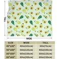 thumbnail image 4 of Cute and Simple Avocado Pattern Throw Blanket Soft Lightweight Cozy Premium Flannel Warm Bed Blanket for Bedroom Living Couch All Seasons 80"X60", 4 of 6