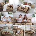 thumbnail image 5 of Queen 4 Piece Bedding Set Retro Rustic Texas Country Star Soft Breathable Duvet Cover and Pillowcase, Farmhouse Vintage Wood Barn Duvet Cover Set Bed Sheets for Bedroom Dormitory Guest Room, 5 of 9