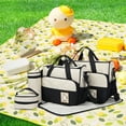 thumbnail image 3 of Juego de bolsa para cambiar pañales CUTICAT Bolsa de mano impermeable multiusos para viaje Negro, 3 of 8