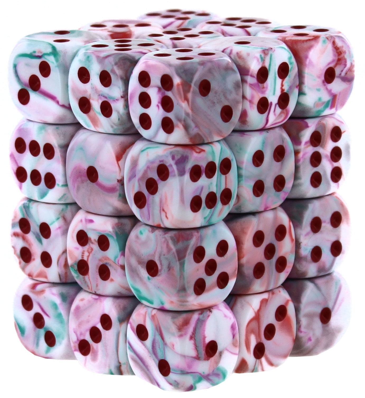 Chessex D&D Dice Set - 12mm Glitter Gold & Silver Polyhedral Dice With 12 D6 For Tabletop RPG Games