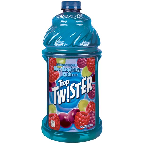 Trop Twister Blue Raspberry Rush Drink 96 fl. oz. Bottle