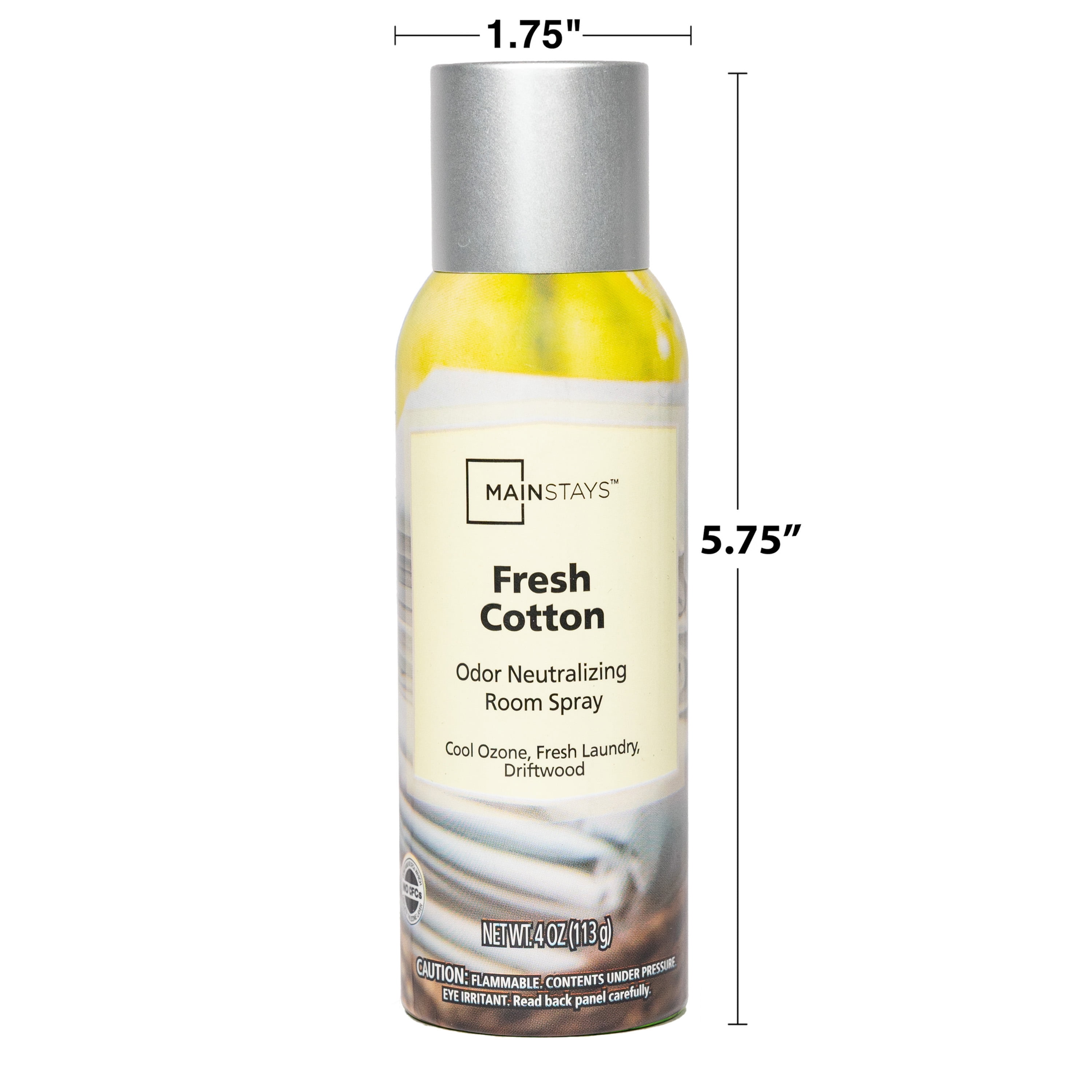 Mainstays Odor Neutralizing Room Spray, Fresh Cotton Air Freshner, 4 oz.