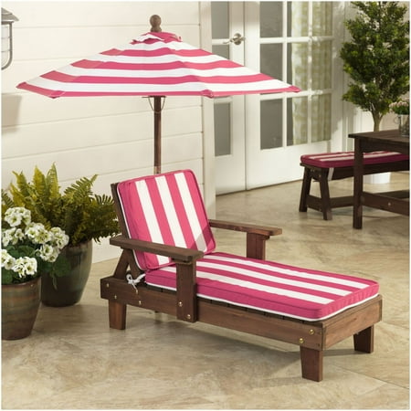 Kidkraft Outdoor Chaise Lounger Pink And Walmart Com
