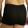 thumbnail image 4 of 6 Pack Women’s Plus Size Boyshorts Panties Seamless Underwear Comfort Tag-Free Elastic Waist Stretch Underpants Solid Ladies Comfort Soft Womenswear, 4 of 5