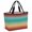 Yellow Red Green, variant on Burnt Orange Yellow Teal Ombre Beach Bag for Women, Large Breathable Mesh Beach Tote Bag, Modern Gradient Abstract Art Sandproof Lightweight Travel Bags for Vacation Picnic Swimming Pool