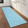 thumbnail image 5 of Dalyn Rug Company & Addison Rugs Indoor/Outdoor Surfside ASR41 Aqua Washable 2'3" x 7'6" Runner Rug, 5 of 5