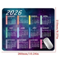 Computer Desk Mat Calendar For 2026, Large Mouse Mat With Full-Year Date Grid For Home And Office Organization