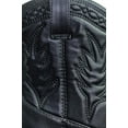 thumbnail image 5 of Picotee Soda Women Cowgirl Cowboy Western Stitched Ankle Boots Pointy Toe (Black Pu, 7.5), 5 of 5