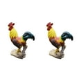 thumbnail image 2 of Transemion Resin Statue Chicken Statue Decorative Backyard Patio for Lawn Lift Foot L 2Set, 2 of 6