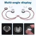 thumbnail image 4 of Uxcell 30 Degree 20mm High Power LED Lens, 30 Pcs LED Reflector Collimator Acrylic Optical PMMA Smooth Surface Lenses Focusing LED Lens for 1W LED Light Lamp Bulb Spotlight Panel, Clear, 4 of 6