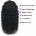 thumbnail image 3 of DOPI Black 16" Curly Headband Wig, 3 of 6