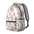 thumbnail image 2 of Pioneer Flower Floral Print Pattern Backpack for School, Cute School Bag with Adjustable Shoulder Straps and Padded Back, 15.3"x11"x7.1", 2 of 5
