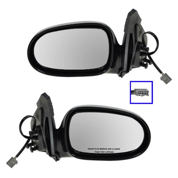 TRQ Power Side View Door Mirrors Left & Right Pair Set for 00-06 Nissan Sentra MRA09393