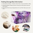 thumbnail image 6 of Purple Butterflies Watercolor Storage Bins Baskets With Handles Storage Box Clothes Organizer Organization Toys, 6 of 7