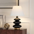 thumbnail image 4 of Hudson & Canal TL0867 Carleta Matte Black Triple Gourd Table Lamp, 4 of 9