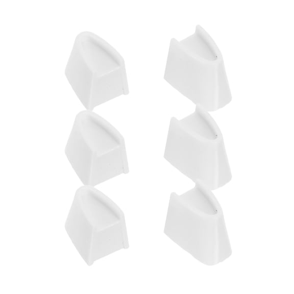 DEEPCRAFF 6-Pack Sliding Dimmer Knobs Replacement for Light , White Modern Style Finish, Easy Install