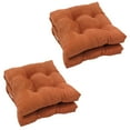 thumbnail image 3 of 16-inch Solid Micro Suede Square Tufted Chair Cushions (Set of 2) - Mojito Lime, 3 of 5