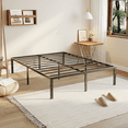thumbnail image 4 of Zimtown 14 inch Queen Size Bed Frames Heavy Duty, Metal Platform Bed No Box Spring Needed, Black, 4 of 10