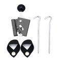 thumbnail image 1 of La cubierta de soporte de la tienda de campaña se puede ajustar con accesorios de campamento al aire libre de aleación de aluminio único de 8 mm de negro, 1 of 10