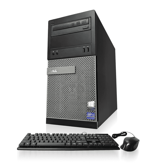 Restored Dell OptiPlex 3020 Desktop Computer Tower I3-4130 Dual Core 3.40 Ghz Computer PC 4GB DDR3 RAM 1TB Hard Drive Wifi DVDRW Windows 10 Home 64 Bit (Desktop PC) (Refurbished)
